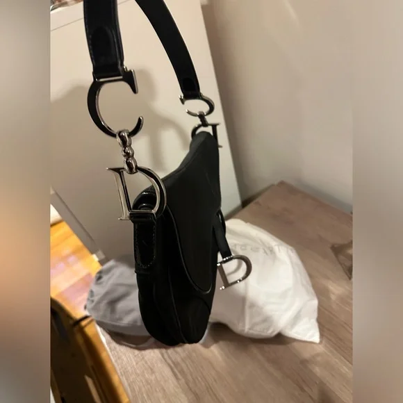 Christian Dior black saddle bag - Picture 2 of 7